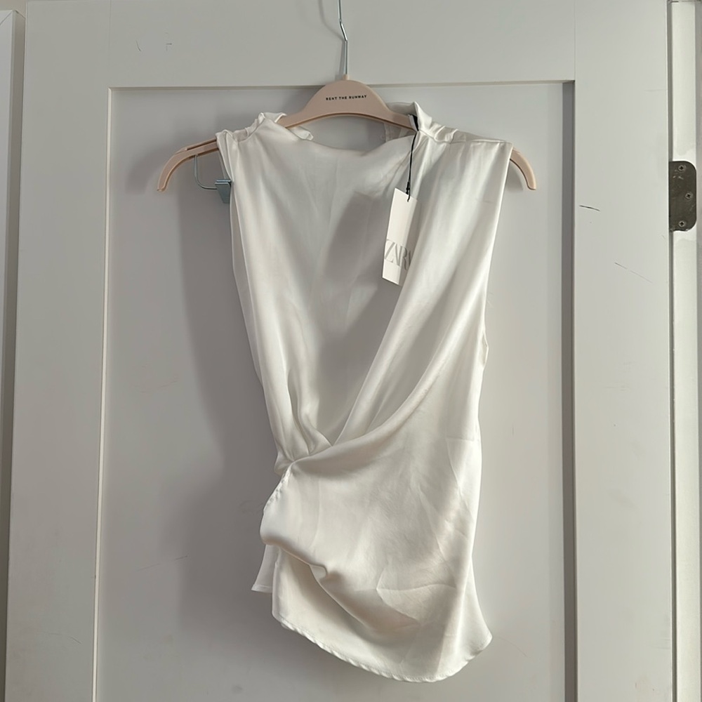 Zara white blouse